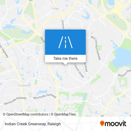 Indian Creek Greenway map