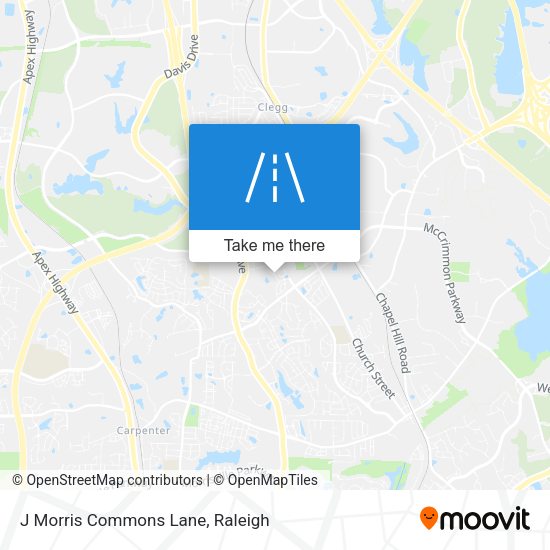 J Morris Commons Lane map