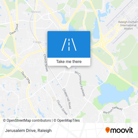 Mapa de Jerusalem Drive