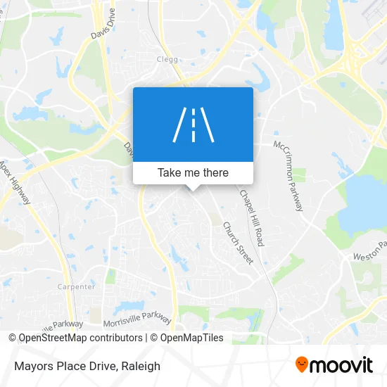 Mayors Place Drive map