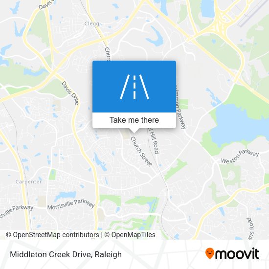 Middleton Creek Drive map