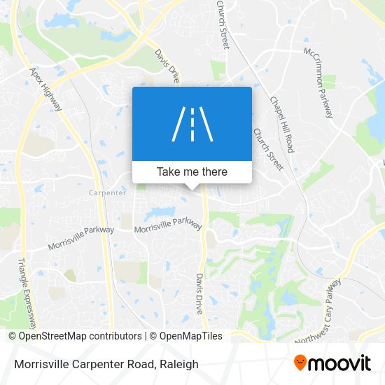 Mapa de Morrisville Carpenter Road