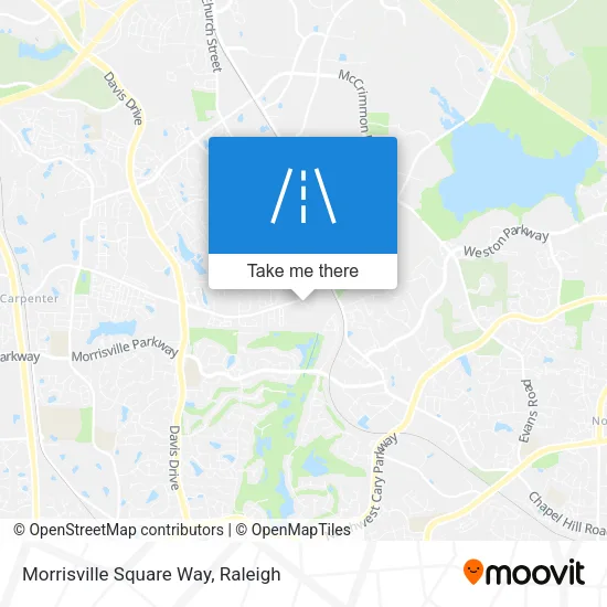 Morrisville Square Way map