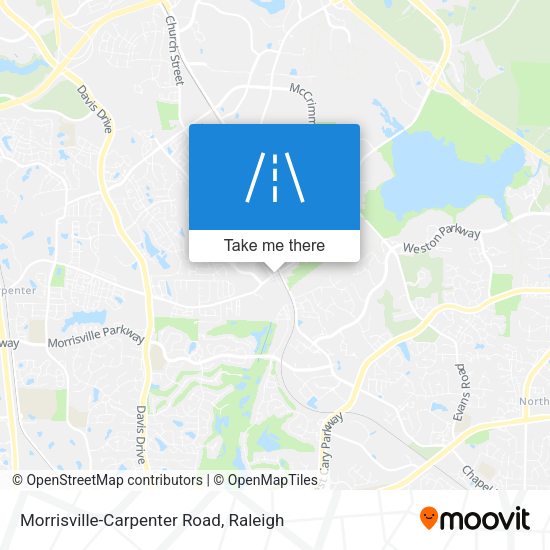 Mapa de Morrisville-Carpenter Road