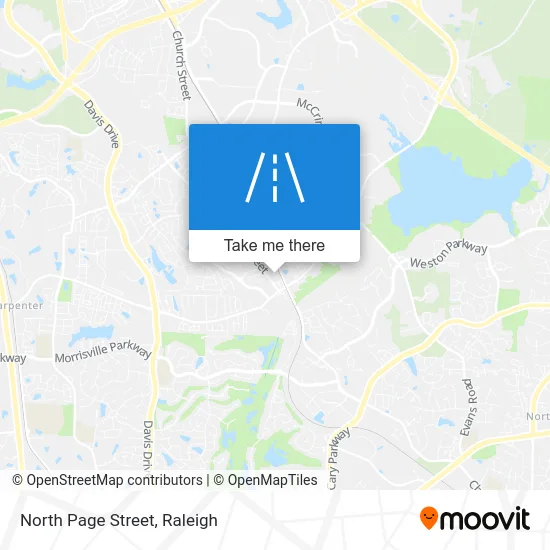 North Page Street map