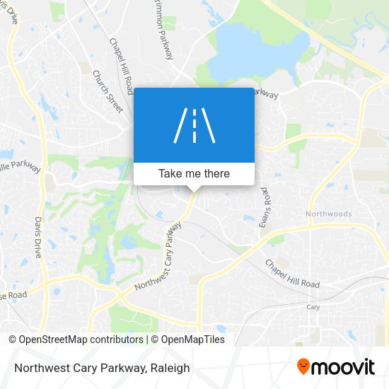 Mapa de Northwest Cary Parkway
