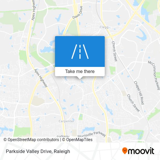 Parkside Valley Drive map