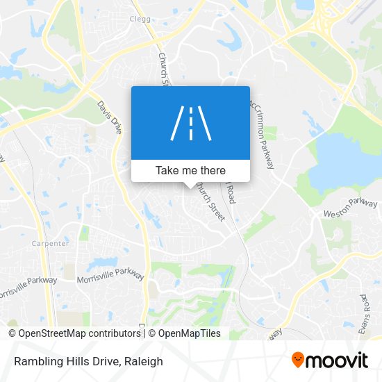Rambling Hills Drive map