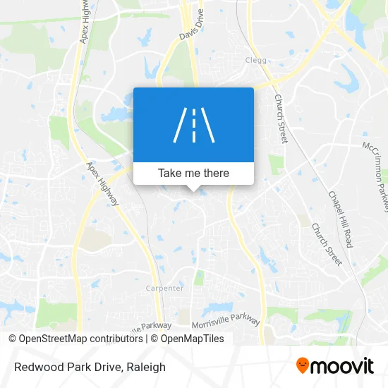 Redwood Park Drive map