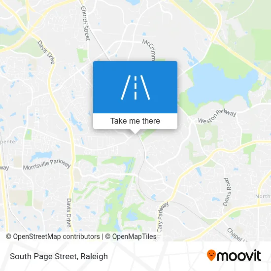 South Page Street map