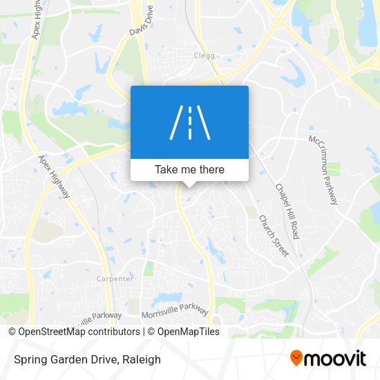 Mapa de Spring Garden Drive