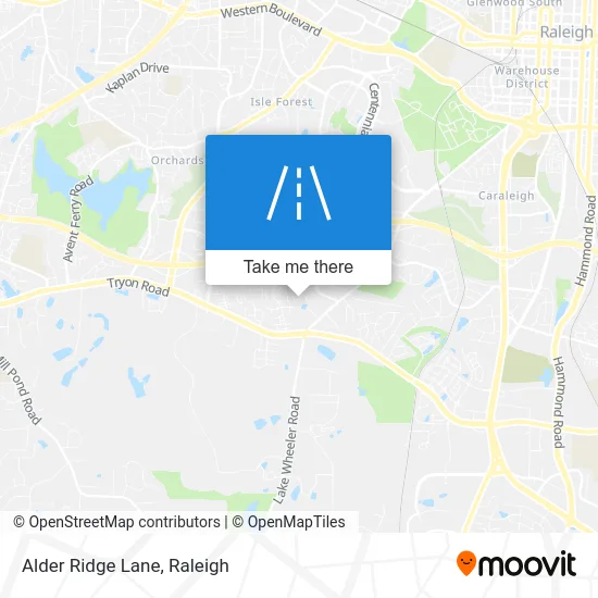 Alder Ridge Lane map