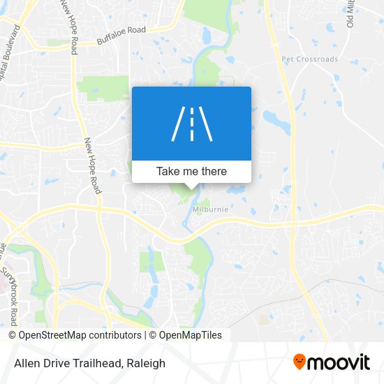 Mapa de Allen Drive Trailhead