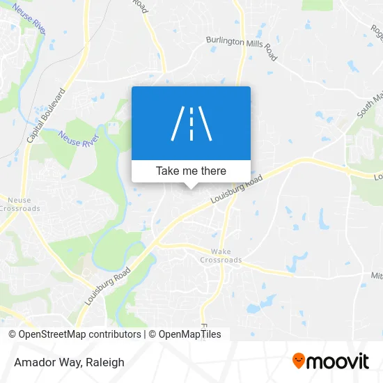 Amador Way map