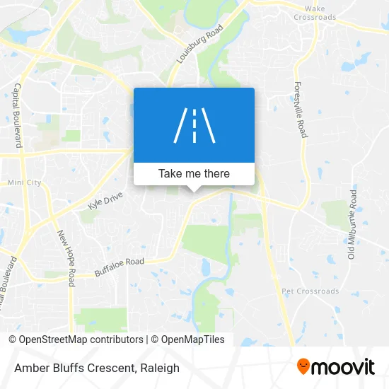 Amber Bluffs Crescent map