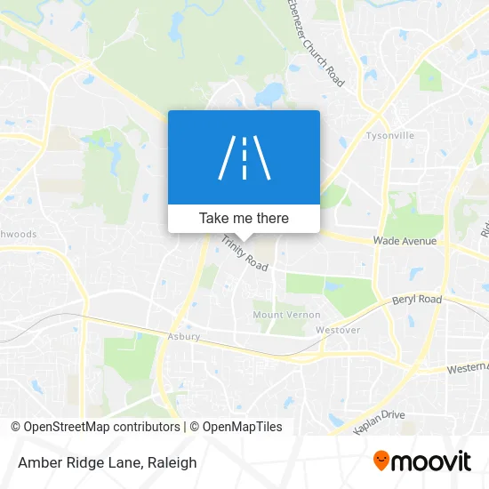 Amber Ridge Lane map