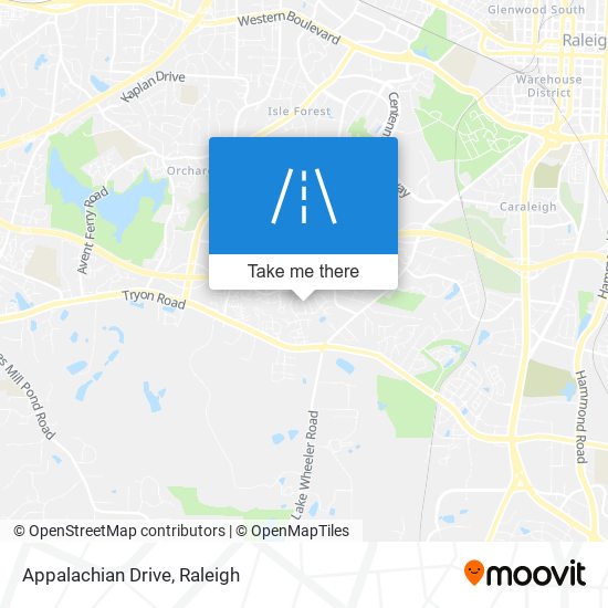 Appalachian Drive map