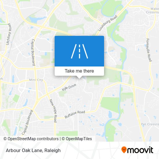 Mapa de Arbour Oak Lane