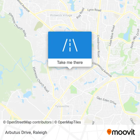 Arbutus Drive map