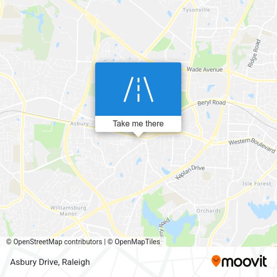 Mapa de Asbury Drive