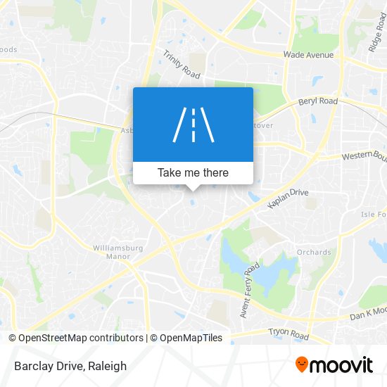 Barclay Drive map