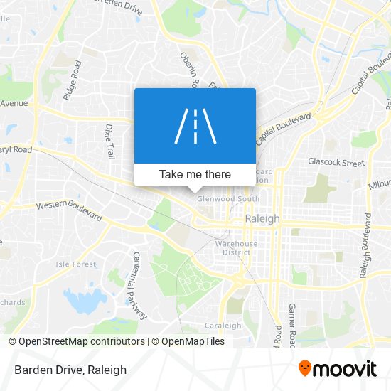Barden Drive map