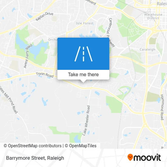 Barrymore Street map