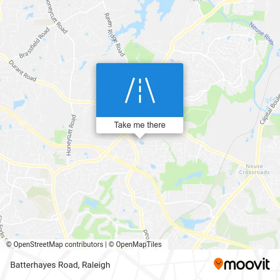 Batterhayes Road map