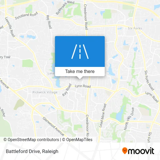 Battleford Drive map