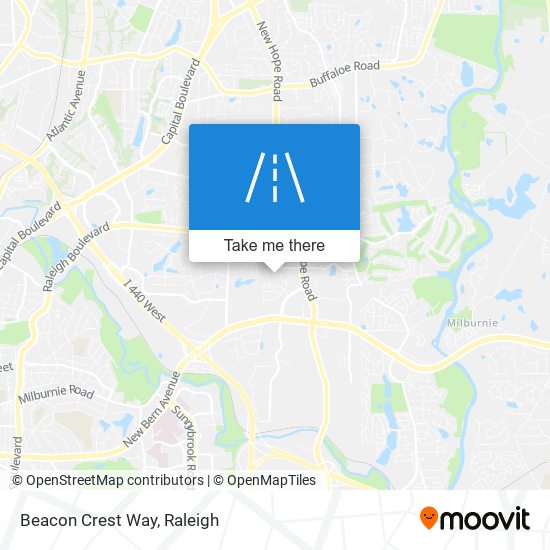 Beacon Crest Way map