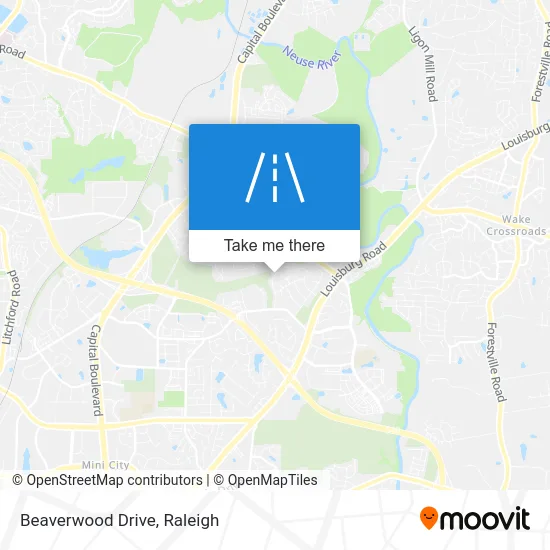 Beaverwood Drive map