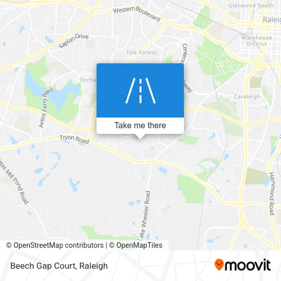Beech Gap Court map