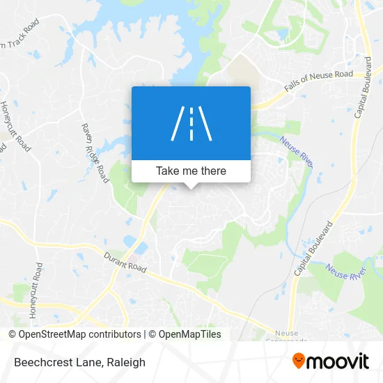 Beechcrest Lane map