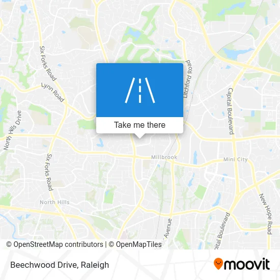 Beechwood Drive map