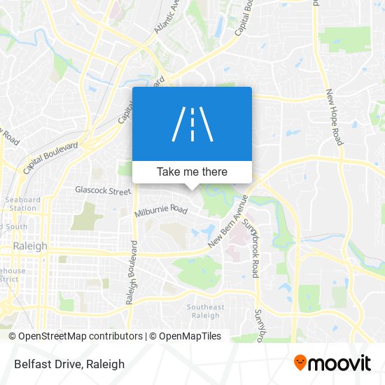 Belfast Drive map