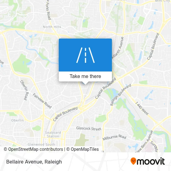 Bellaire Avenue map
