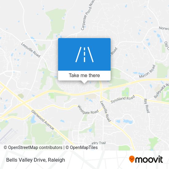 Bells Valley Drive map