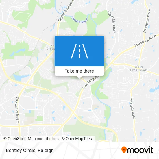 Bentley Circle map