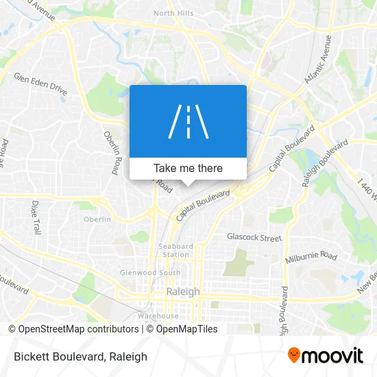 Bickett Boulevard map