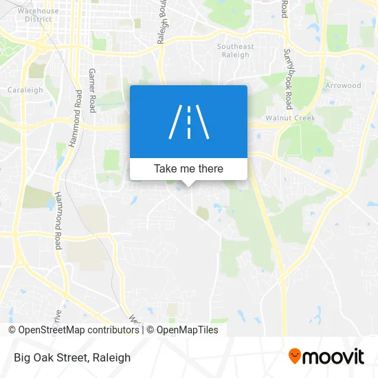 Big Oak Street map
