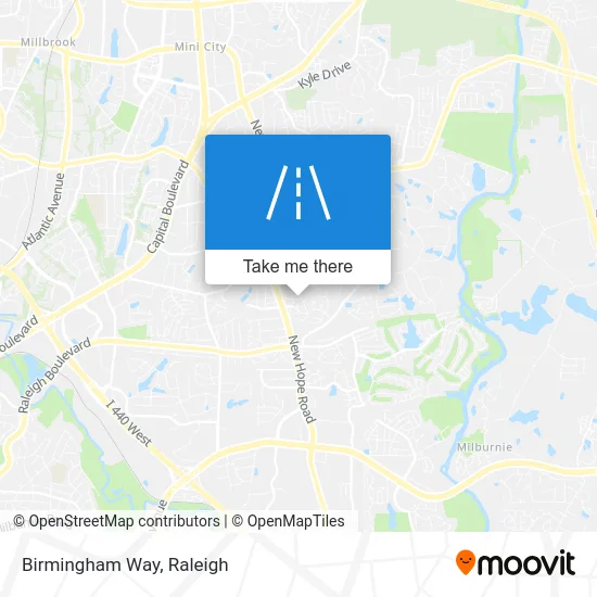 Birmingham Way map
