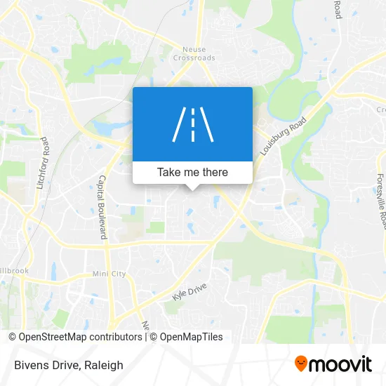 Bivens Drive map