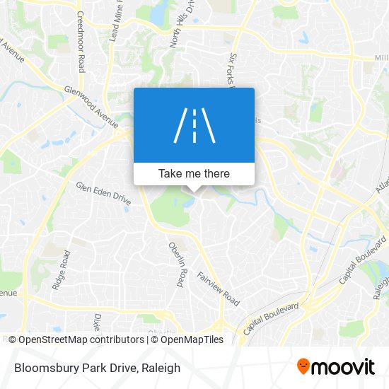 Bloomsbury Park Drive map