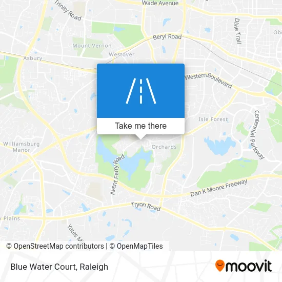 Blue Water Court map