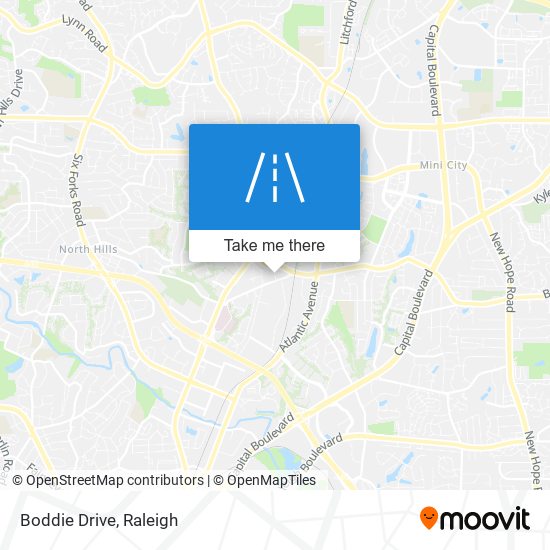 Boddie Drive map
