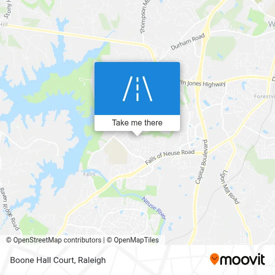 Boone Hall Court map
