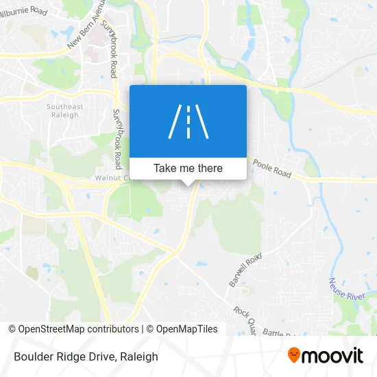 Boulder Ridge Drive map
