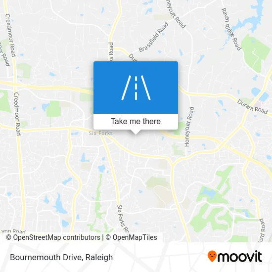 Bournemouth Drive map