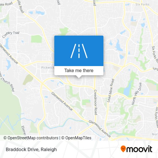 Mapa de Braddock Drive