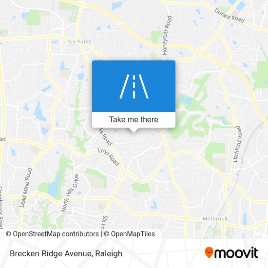 Brecken Ridge Avenue map